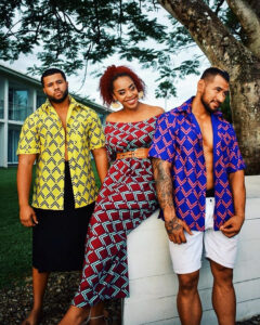 Models showcase designs by Cheirsh Prasad. Picture: Supplied